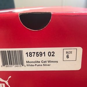 Puma MONOLITE cat sneakers new in box! Size 6